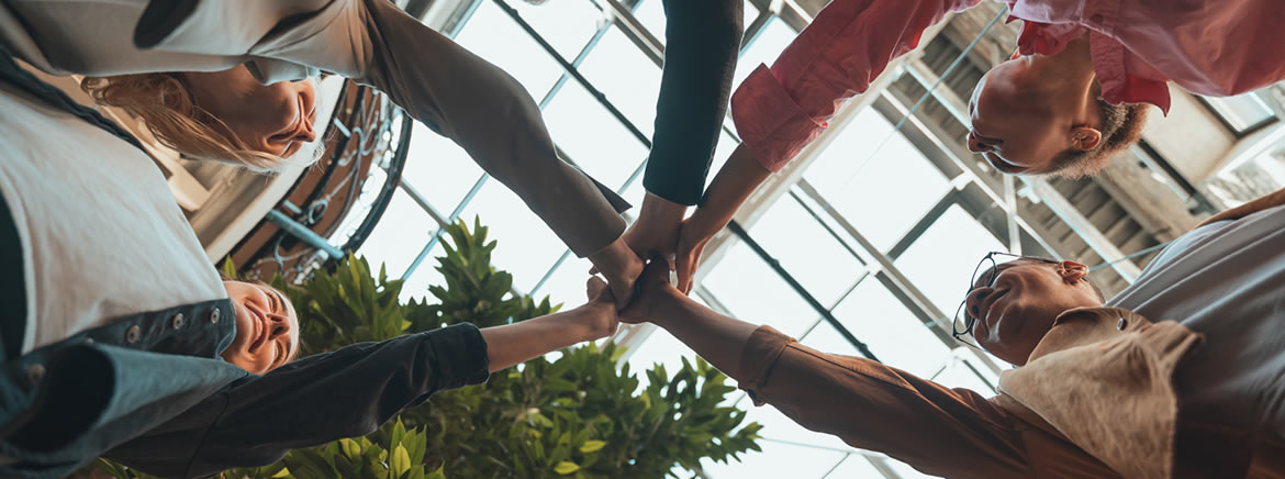 equipo de profesionales alineado